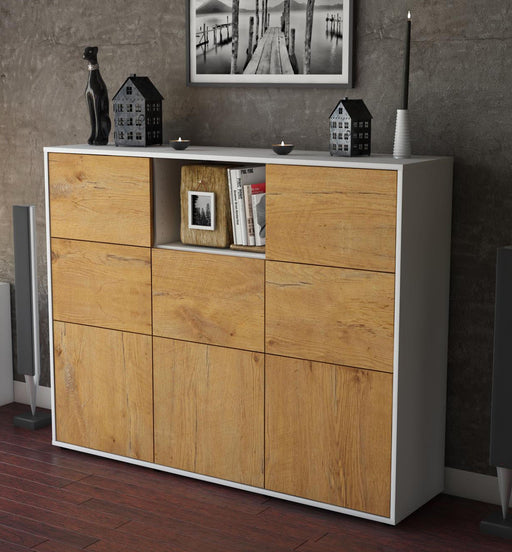 Highboard Simona, Eiche Studio (136x108x35cm) - Dekati GmbH