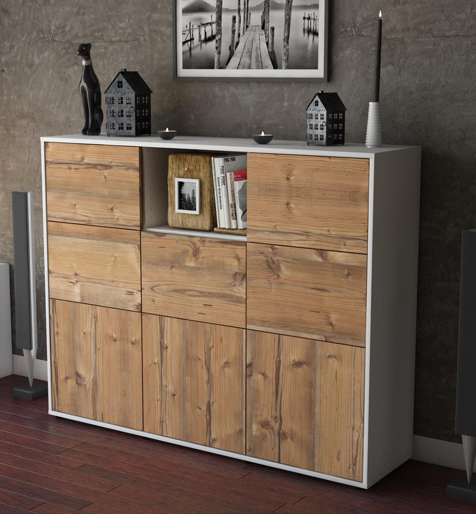 Highboard Simona, Pinie Studio (136x108x35cm) - Dekati GmbH