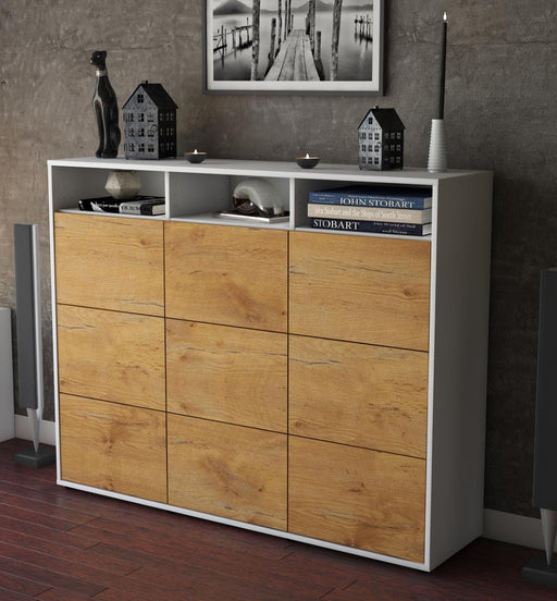 Highboard Sofia, Eiche Studio (136x108x35cm) - Dekati GmbH