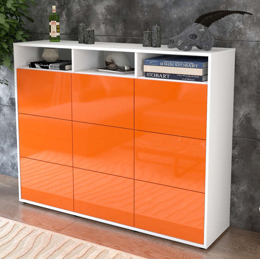 Highboard Sofia, Orange Studio (136x108x35cm) - Dekati GmbH