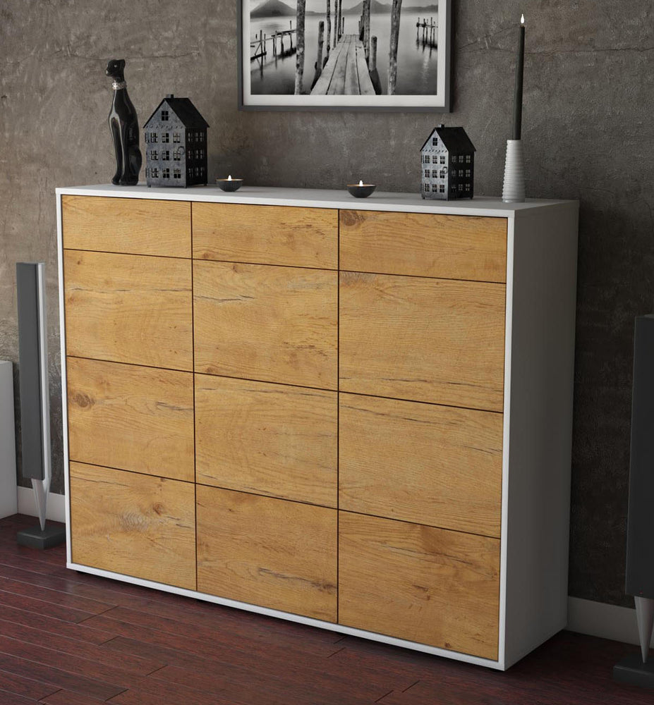 Highboard Stefanie, Eiche Studio (136x108x35cm) - Dekati GmbH