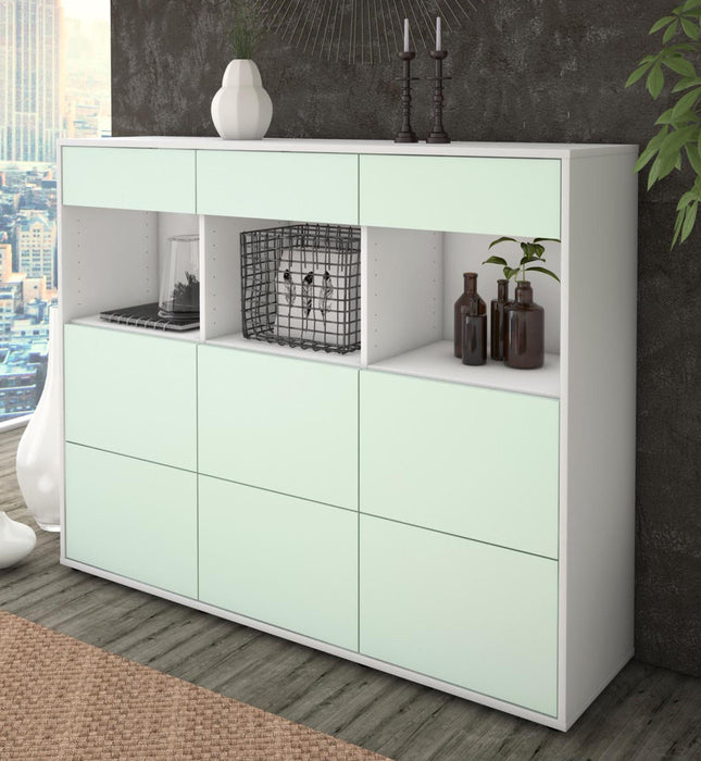 Highboard Stella, Mint Studio (136x108x35cm) - Dekati GmbH