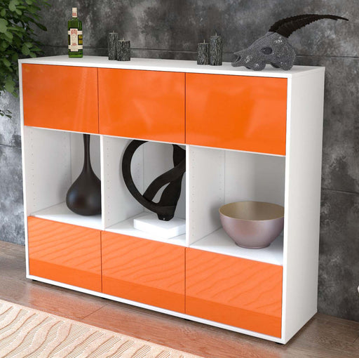 Highboard Suna, Orange Studio (136x108x35cm) - Dekati GmbH