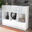 Highboard Suna, Weiß Studio (136x108x35cm) - Dekati GmbH