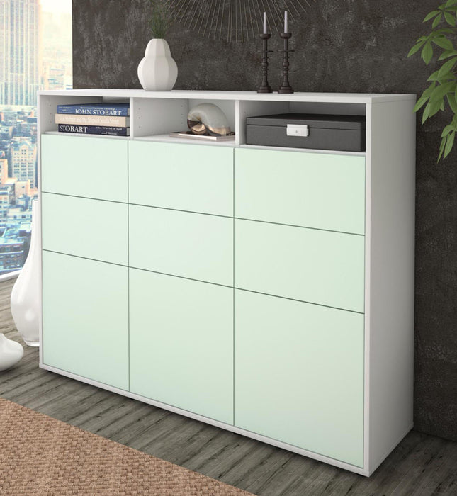 Highboard Tatiana, Mint Studio (136x108x35cm) - Dekati GmbH