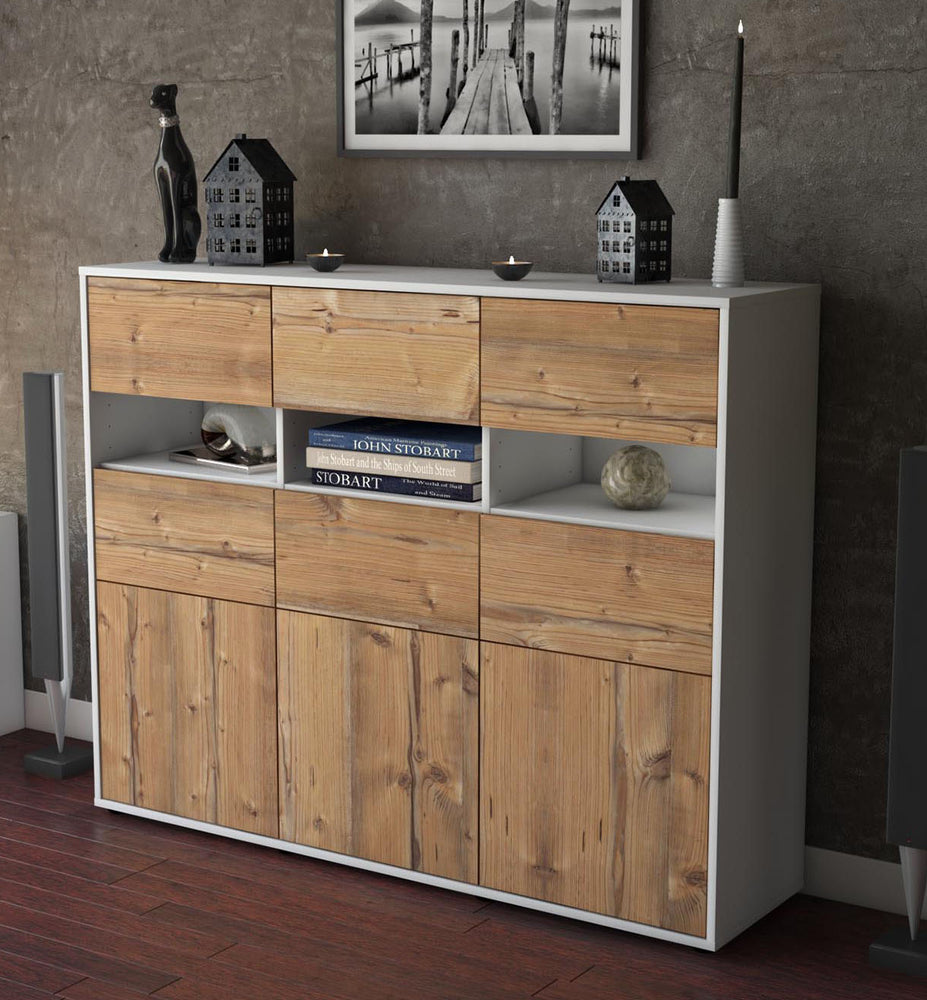 Highboard Teresa, Pinie Studio (136x108x35cm) - Dekati GmbH