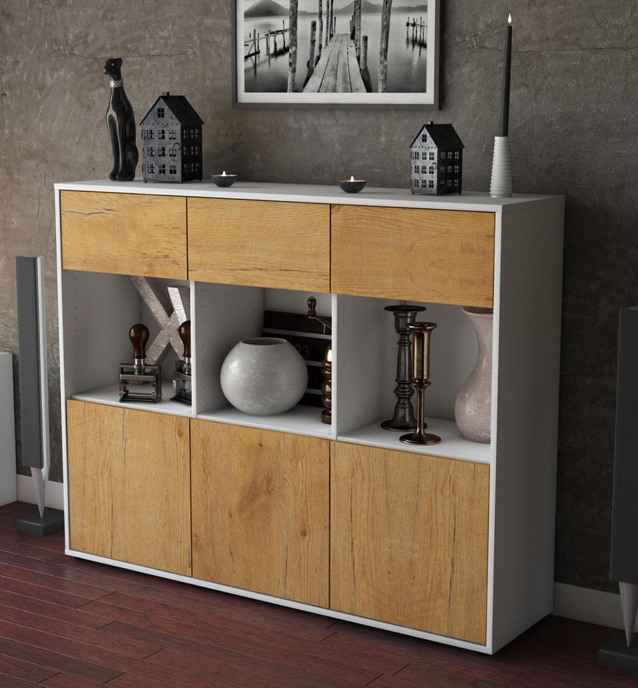 Highboard Tessa, Eiche Studio (136x108x35cm) - Dekati GmbH