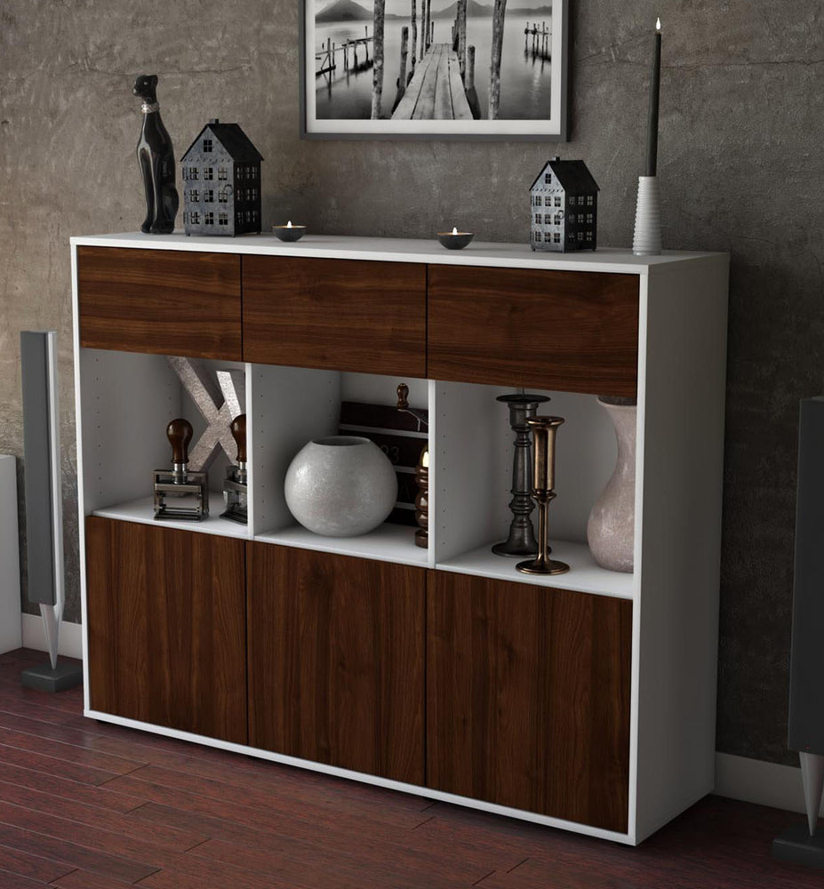 Highboard Tessa, Walnuss Studio (136x108x35cm) - Dekati GmbH