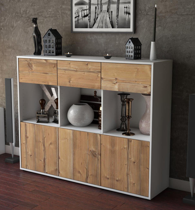 Highboard Tessa, Pinie Studio (136x108x35cm) - Dekati GmbH