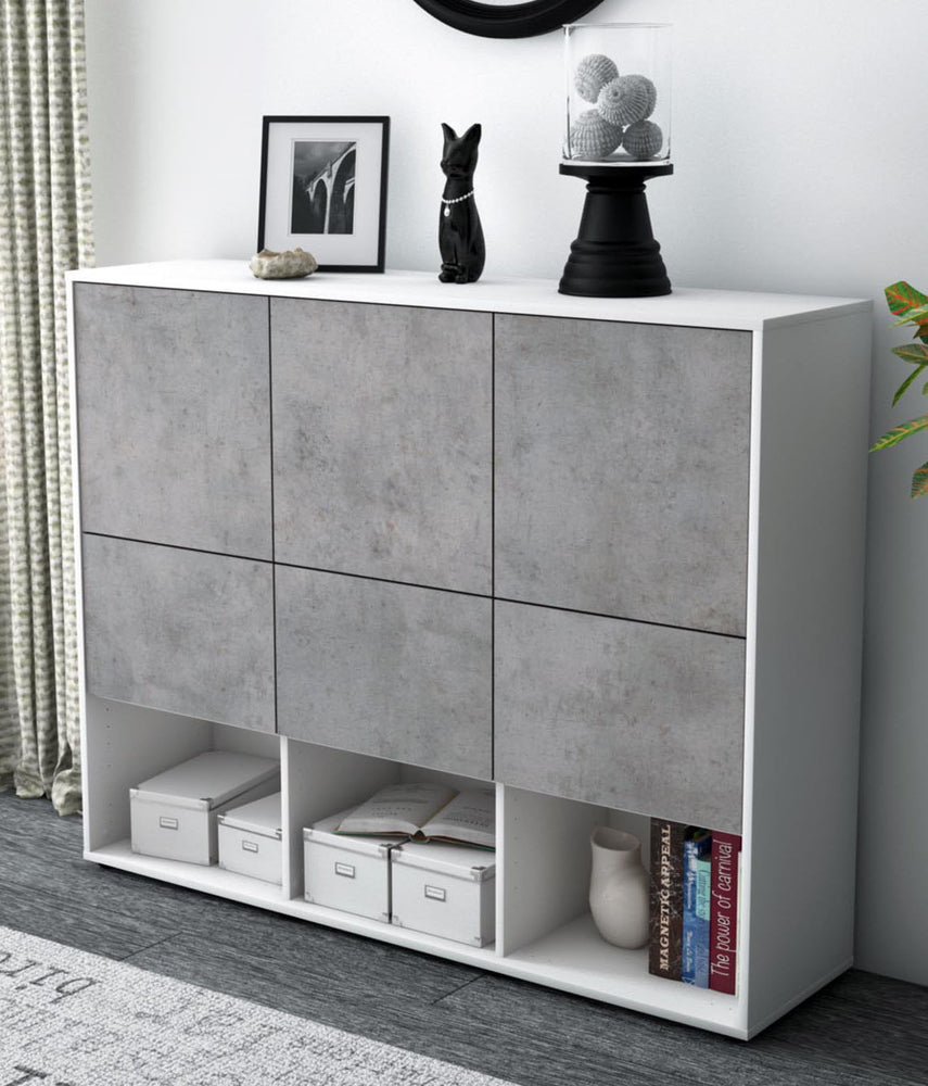 Highboard Zaccaria, Beton Studio (136x108x35cm) - Dekati GmbH