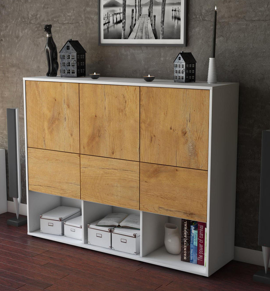 Highboard Zaccaria, Eiche Studio (136x108x35cm) - Dekati GmbH