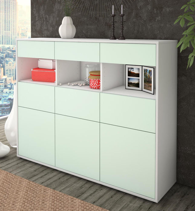 Highboard Tina, Mint Studio (136x108x35cm) - Dekati GmbH