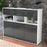 Highboard Tizia, Grau Studio (136x108x35cm) - Dekati GmbH