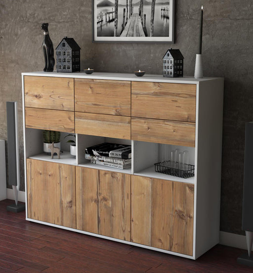 Highboard Tiziana, Pinie Studio (136x108x35cm) - Dekati GmbH