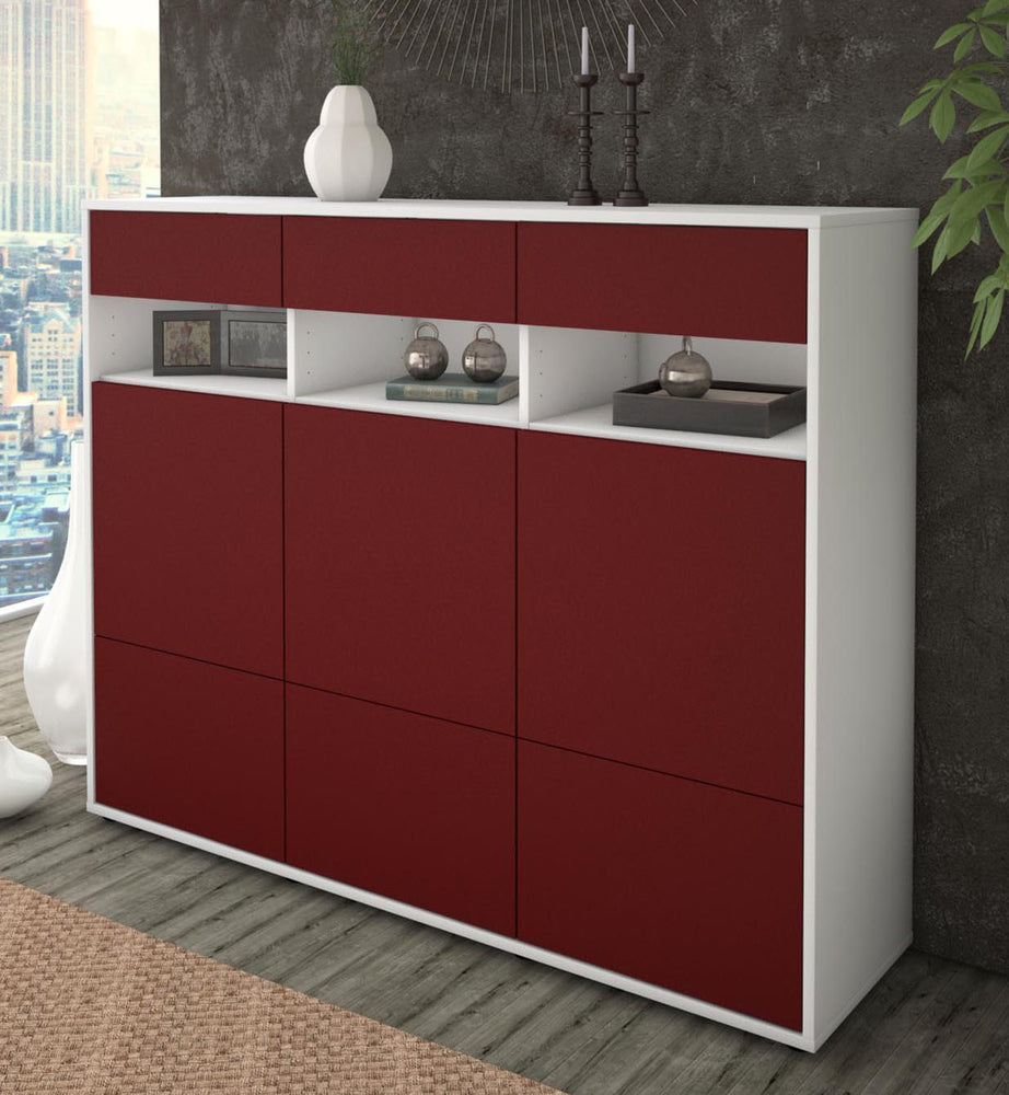 Highboard Tosca, Bordeaux Studio (136x108x35cm) - Dekati GmbH