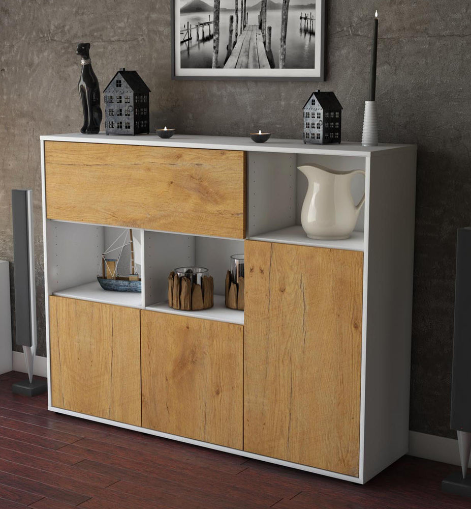 Highboard Valenzia, Eiche Studio (136x108x35cm) - Dekati GmbH