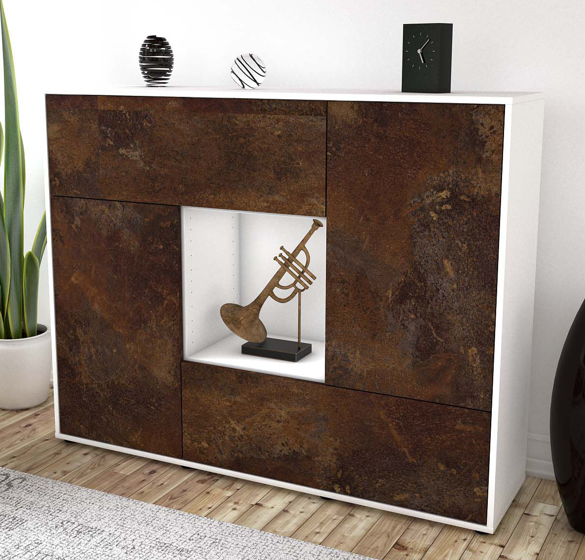 Highboard Verena, Rost Studio (136x108x35cm) - Dekati GmbH