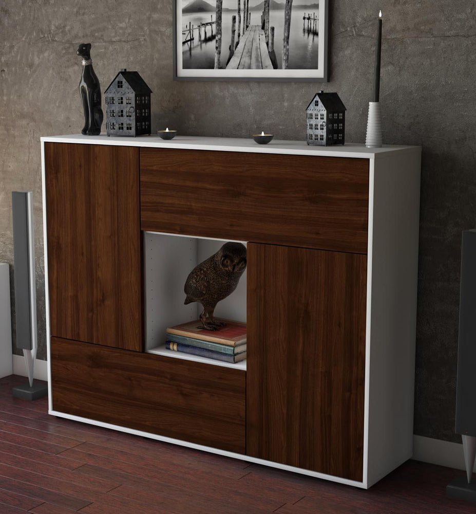 Highboard Vicky, Walnuss Studio (136x108x35cm) - Dekati GmbH