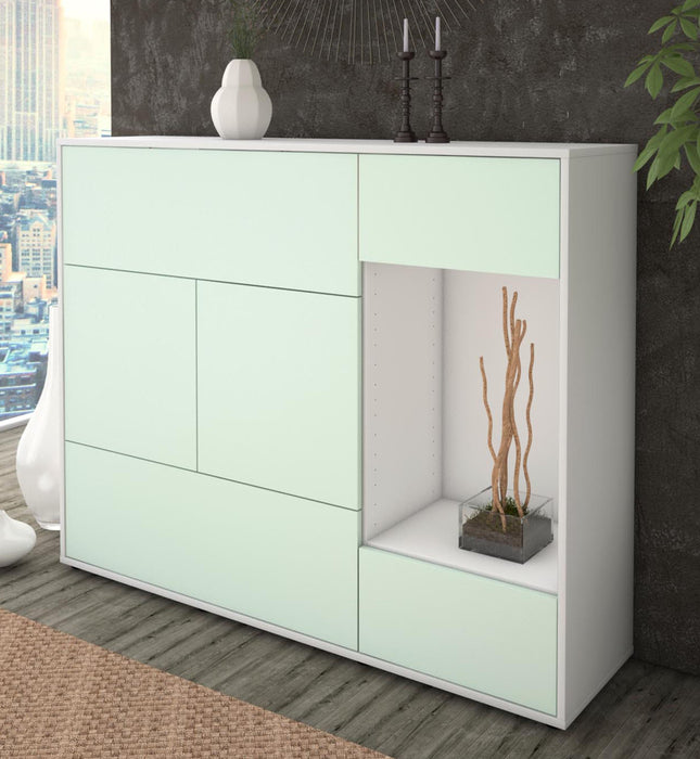 Highboard Violetta, Mint Studio (136x108x35cm) - Dekati GmbH