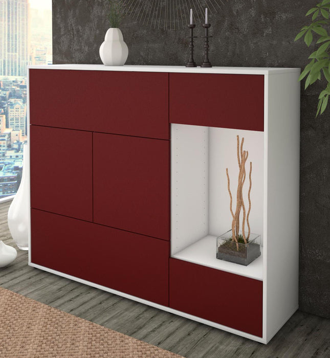 Highboard Violetta, Bordeaux Studio (136x108x35cm) - Dekati GmbH