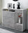 Highboard Viona, Beton Studio (136x108x35cm) - Dekati GmbH