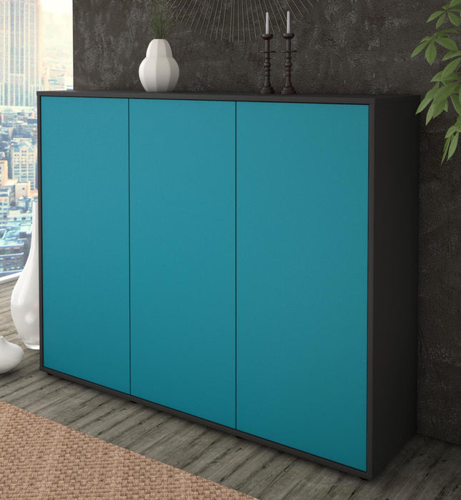 Highboard Luzia, Türkis Studio (136x108x35cm) - Dekati GmbH