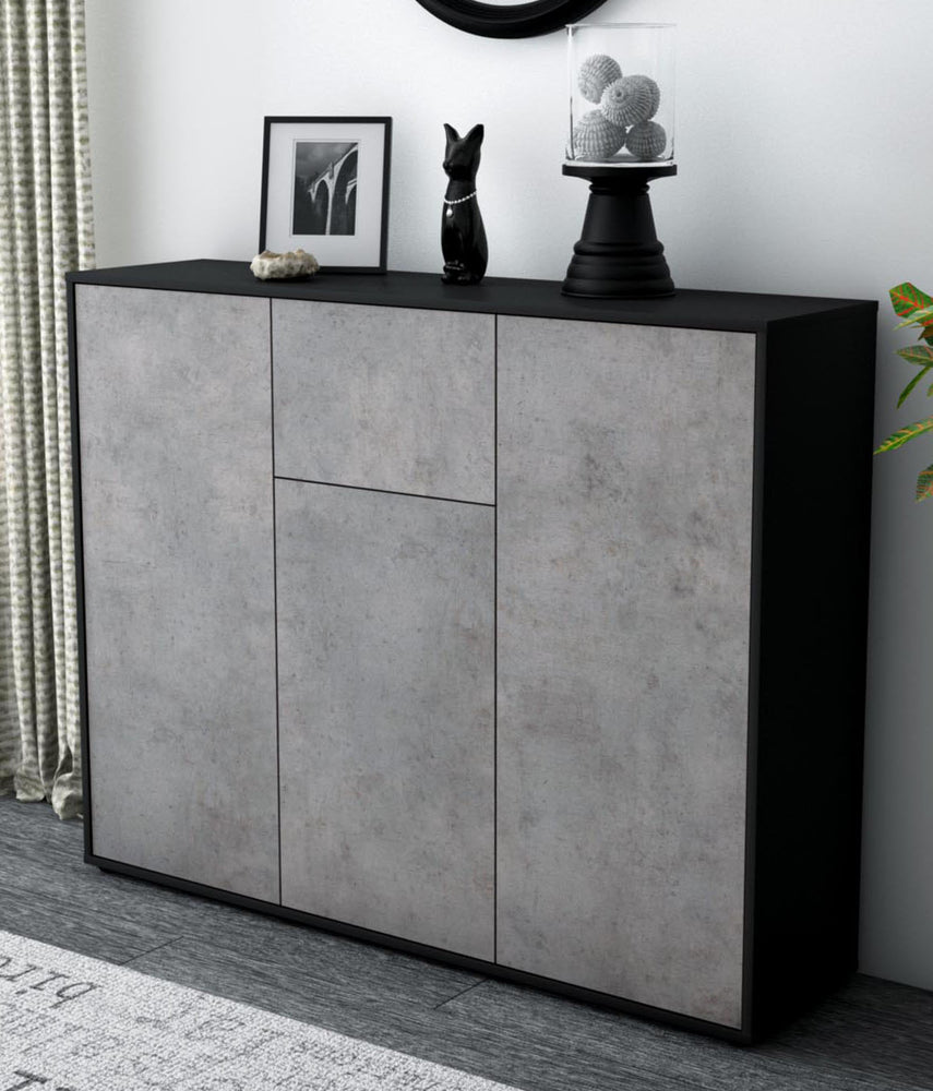 Highboard Lya, Beton Studio (136x108x35cm) - Dekati GmbH