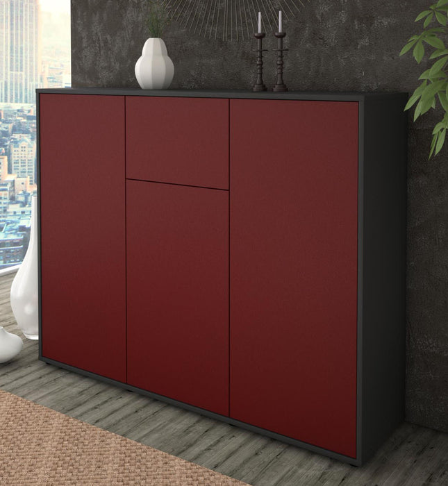 Highboard Lya, Bordeaux Studio (136x108x35cm) - Dekati GmbH