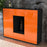 Highboard Malina, Orange Studio (136x108x35cm) - Dekati GmbH