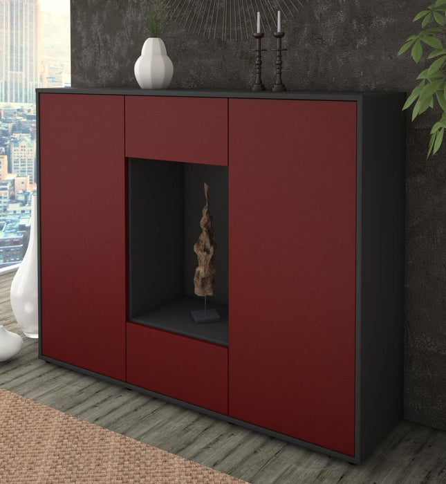 Highboard Malina, Bordeaux Studio (136x108x35cm) - Dekati GmbH