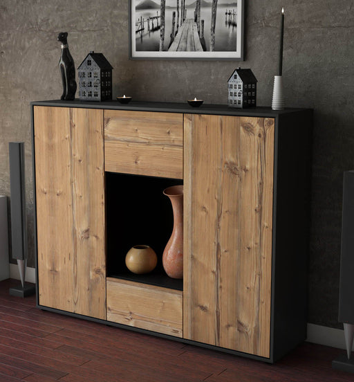 Highboard Manuela, Pinie Studio (136x108x35cm) - Dekati GmbH