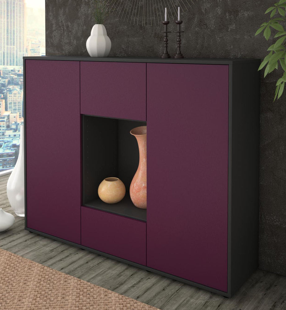 Highboard Manuela, Lila Studio (136x108x35cm) - Dekati GmbH