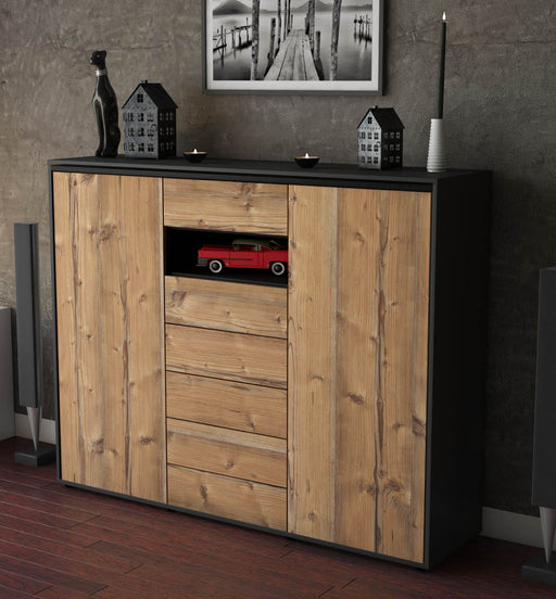 Highboard Mara, Pinie Studio (136x108x35cm) - Dekati GmbH