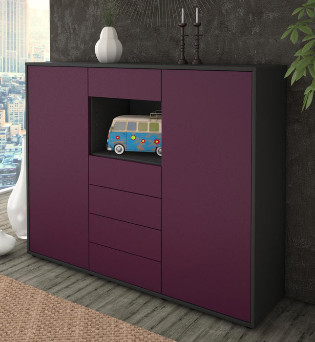 Highboard Marie, Lila Studio (136x108x35cm) - Dekati GmbH