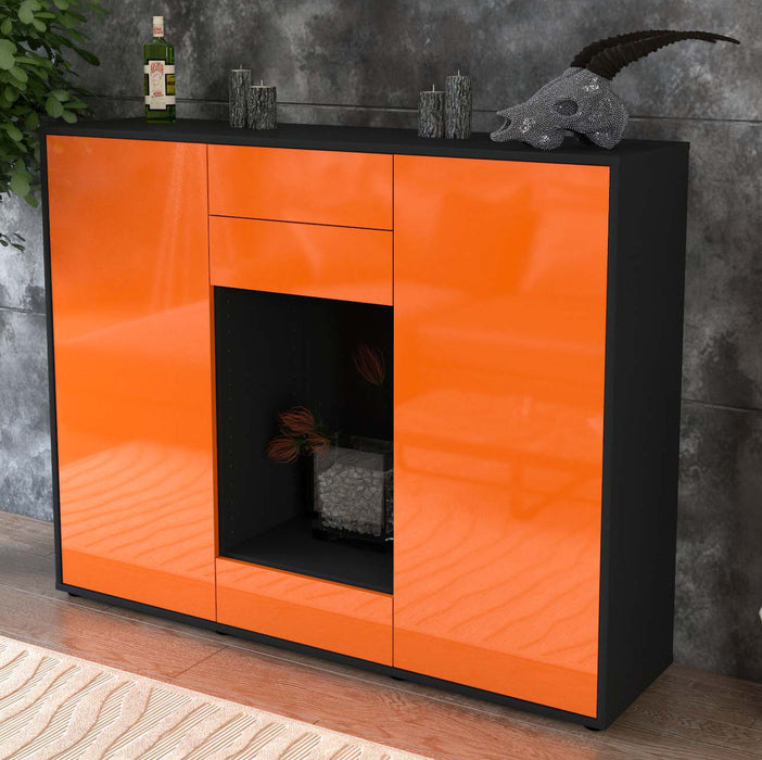 Highboard Marika, Orange Studio (136x108x35cm) - Dekati GmbH