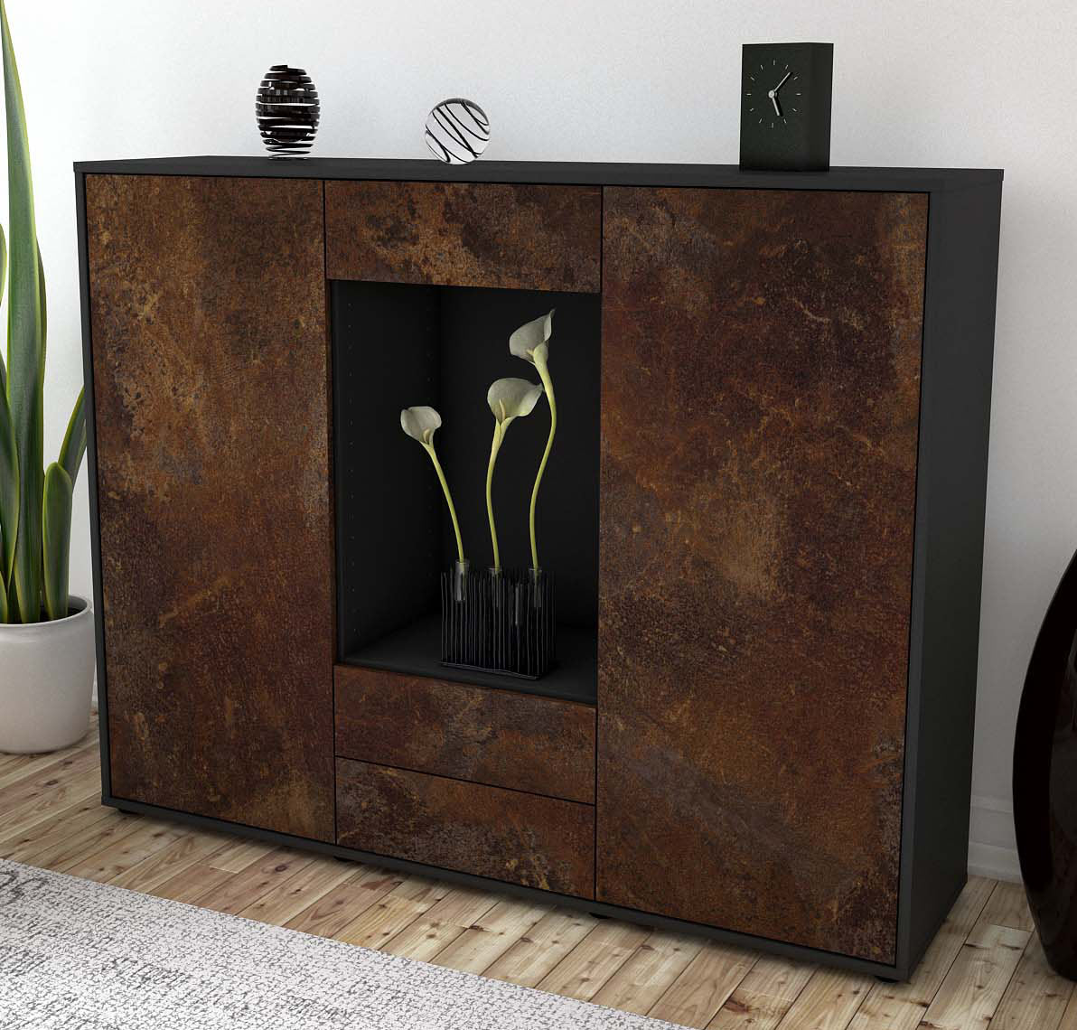 Highboard Marilena, Rost Studio (136x108x35cm) - Dekati GmbH