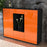 Highboard Marilena, Orange Studio (136x108x35cm) - Dekati GmbH