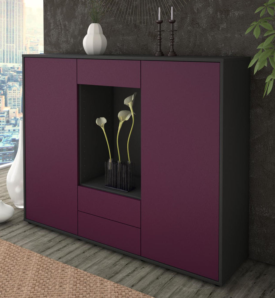 Highboard Marilena, Lila Studio (136x108x35cm) - Dekati GmbH