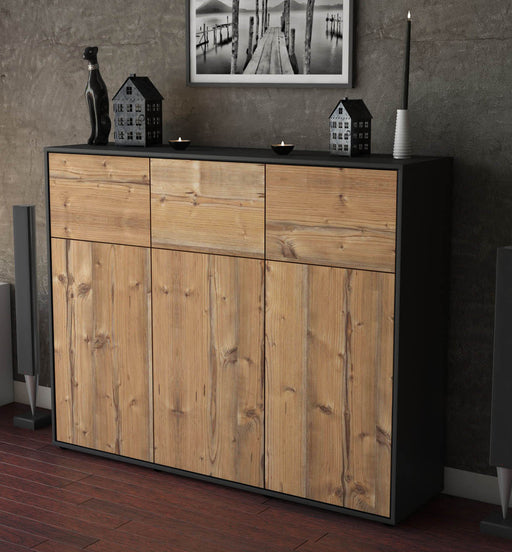 Highboard Marisa, Pinie Studio (136x108x35cm) - Dekati GmbH