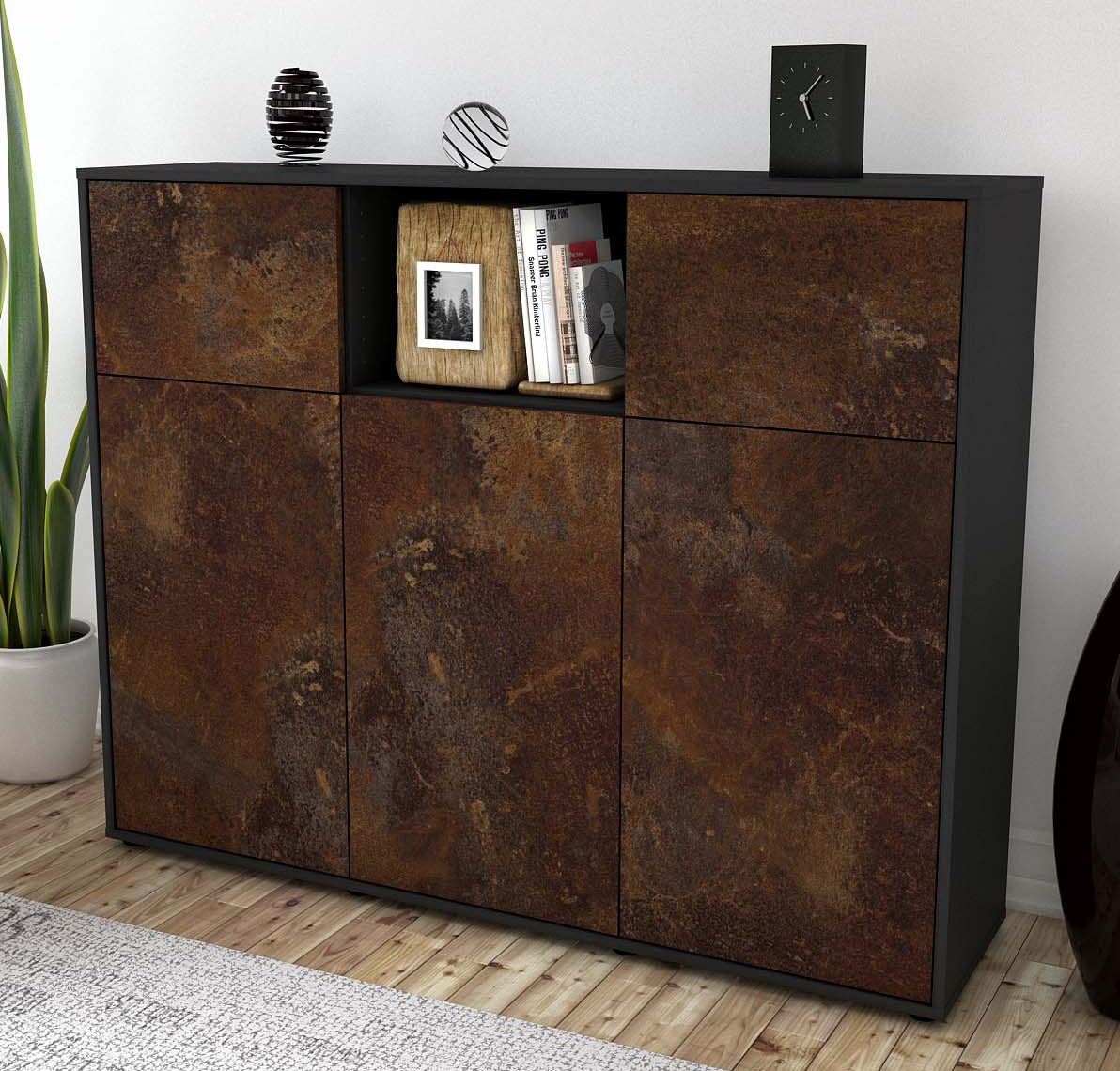 Highboard Melanie, Rost Studio (136x108x35cm) - Dekati GmbH