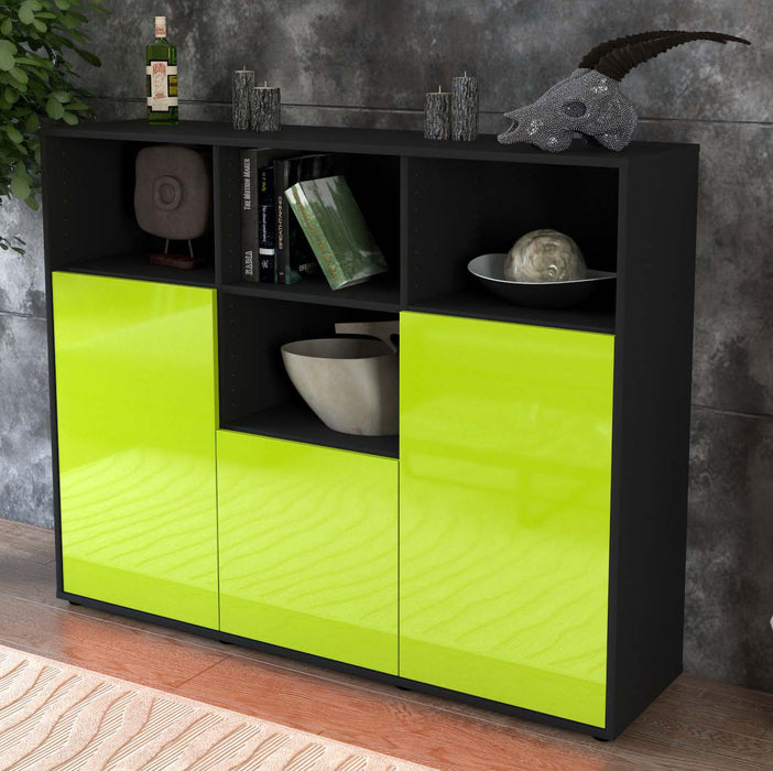 Highboard Mia, Grün Studio (136x108x35cm) - Dekati GmbH