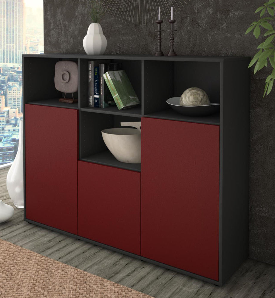 Highboard Mia, Bordeaux Studio (136x108x35cm) - Dekati GmbH