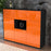 Highboard Milena, Orange Studio (136x108x35cm) - Dekati GmbH