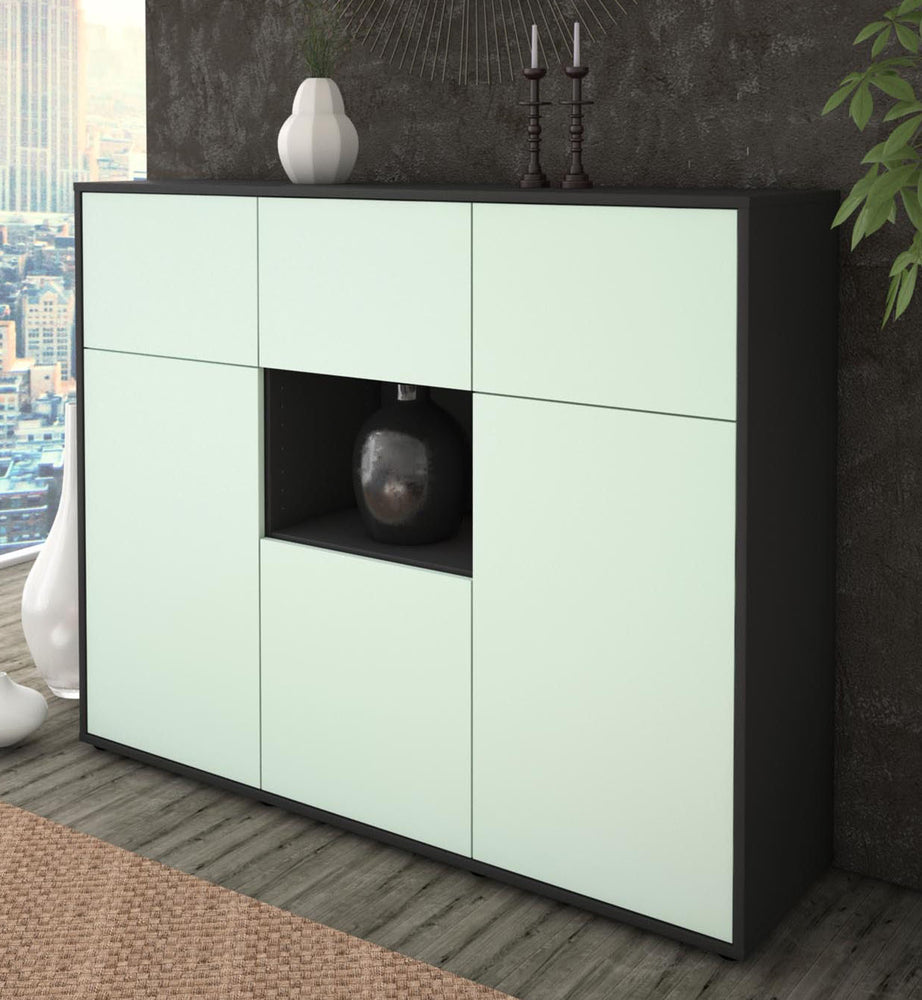 Highboard Milena, Mint Studio (136x108x35cm) - Dekati GmbH