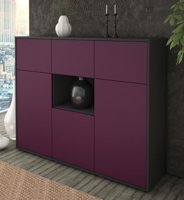 Highboard Milena, Lila Studio (136x108x35cm) - Dekati GmbH