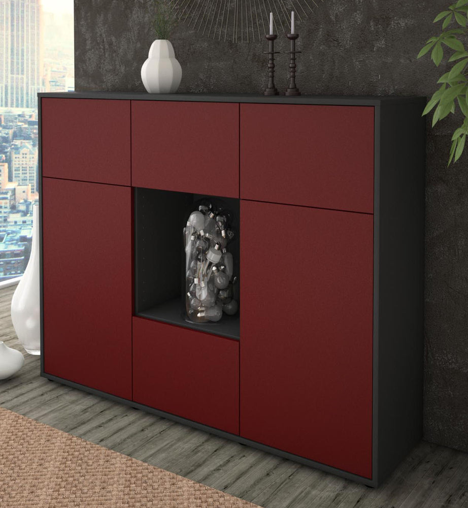 Highboard Milou, Bordeaux Studio (136x108x35cm) - Dekati GmbH