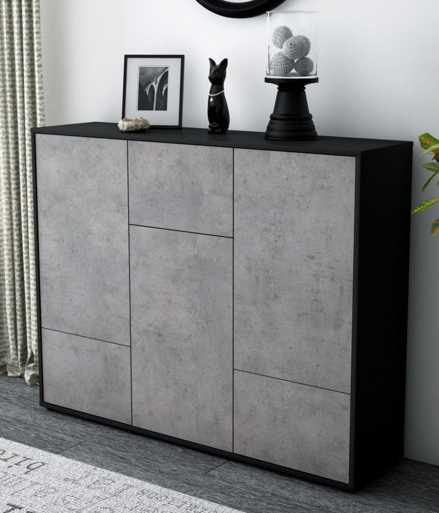 Highboard Mira, Beton Studio (136x108x35cm) - Dekati GmbH