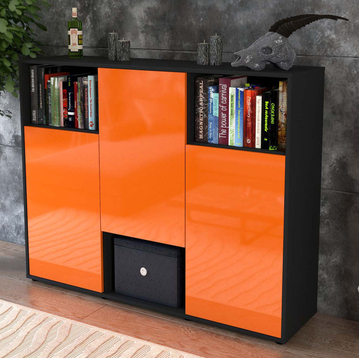 Highboard Momo, Orange Studio (136x108x35cm) - Dekati GmbH