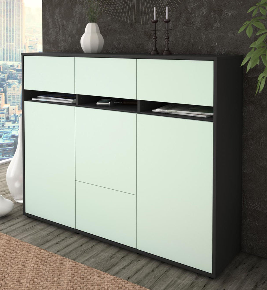 Highboard Monja, Mint Studio (136x108x35cm) - Dekati GmbH