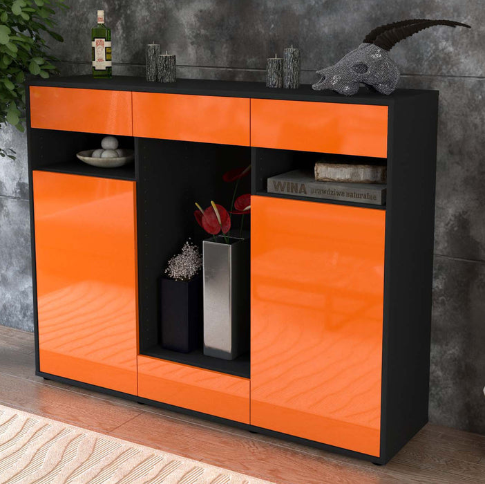 Highboard Name, Orange Studio (136x108x35cm) - Dekati GmbH